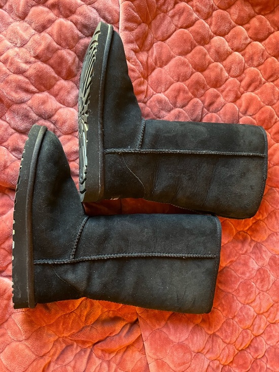 UGG Shoes - UGG Black Suede Slip-On tall Casual Boot